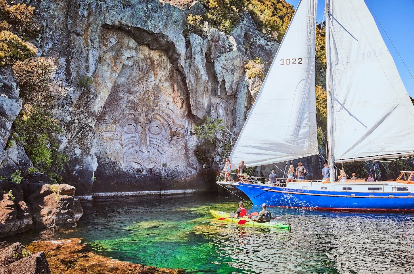 5 ways to visit the Ngatoroirangi Mine Bay Maori Rock Carvings